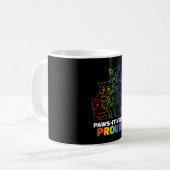 Mug Paquets Fiers Cute Kitten Rainbow Cat Feline (Devant gauche)