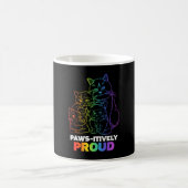 Mug Paquets Fiers Cute Kitten Rainbow Cat Feline (Centre)