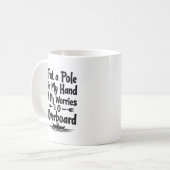 Mug Par-dessus bord avec joie (Devant gauche)