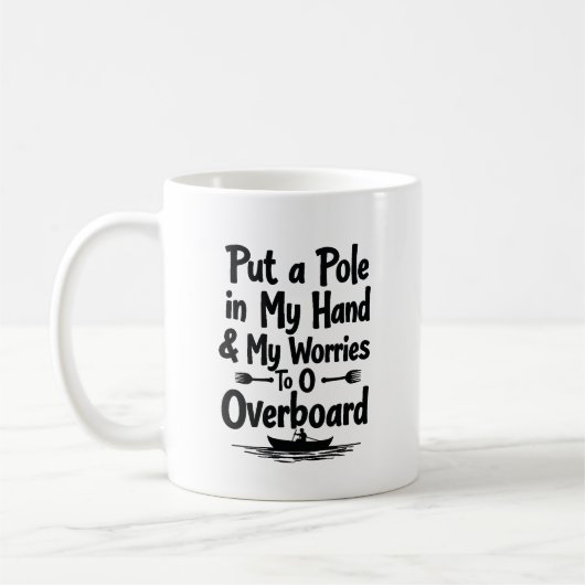 Mug Par-dessus bord avec joie (Gauche)