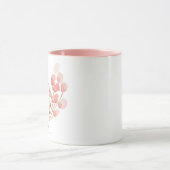 Mug Par grâce vous avez sauvé, rose floral (Centre)