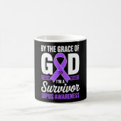 Mug Par la grâce de dieu un survivant sensibilisation (Centre)