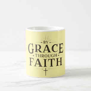Mug Par la grâce par la foi - Inspiration chrétienne