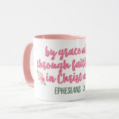 Mug Par La Grâce Seule, Par La Foi // Verse Biblique (Devant gauche)