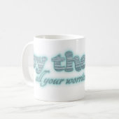 Mug Par la mer toutes vos inquiétudes enlèvent la (Devant gauche)