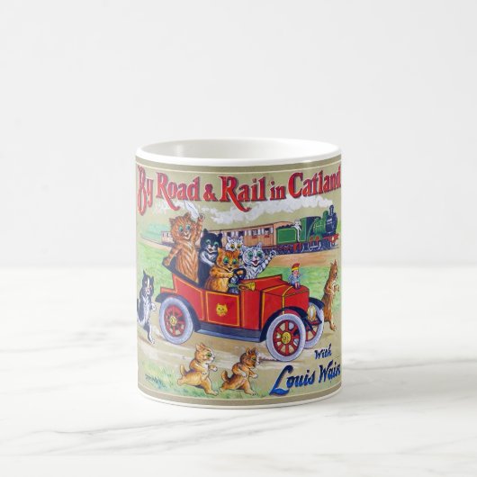 Mug Par Road & Rail en Catland, Louis Wain (Centre)