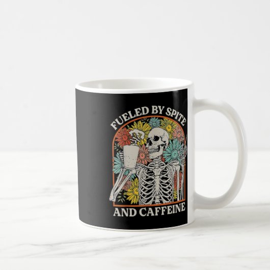 Mug Par Spite Et Caféine Skeleton Halloween Café (Droite)