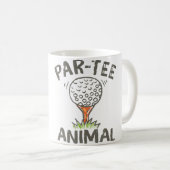 Mug Par Tee Animal Drôle de Golf (Devant droit)
