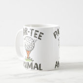 Mug Par Tee Animal Drôle de Golf (Devant gauche)