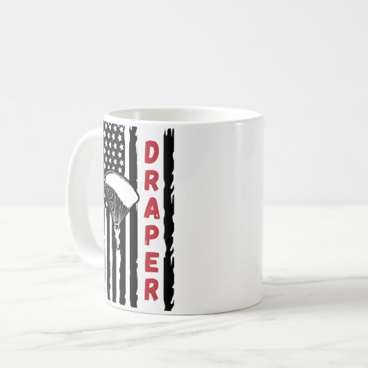 Mug Parachutisme vintage Draper (Devant gauche)