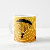 Mug parachutiste de scène du soleil (Devant gauche)