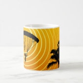 Mug parachutiste de scène du soleil (Centre)