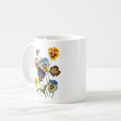 Mug Parade brodée de Pansies (Devant gauche)