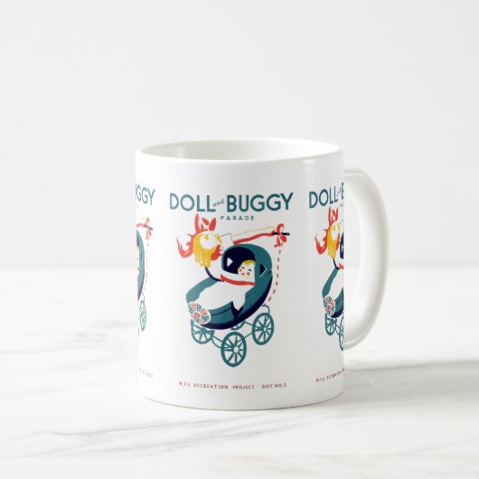 Mug Parade poupée et buggy (Devant droit)