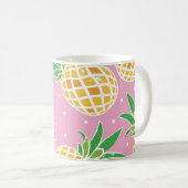 Mug Paradis de l'ananas : Motif tropical (Devant droit)