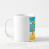 Mug Paradis de plage tropicale avec palmiers (Gauche)