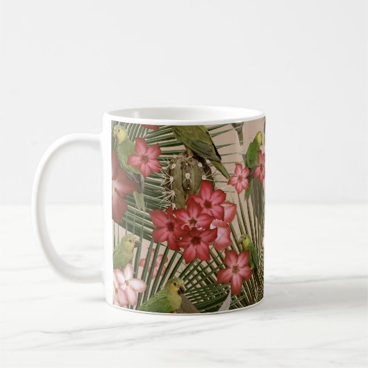 Mug Paradis des oiseaux exotiques 4 #art #tropical (Gauche)