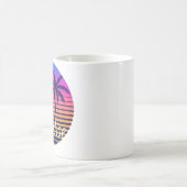 Mug Paradis du coucher de soleil rétro (Centre)
