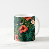 Mug Paradis tropical coloré Hawaii Aloha Fleurs (Devant droit)