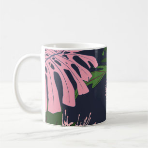 Mug Paradis tropical : Feuilles et fleurs exotiques