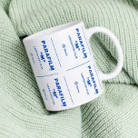 Mug Parafilm est une empreinte bleu foncé qui sauve la<br><div class="desc">Obtenez cette tasse Parafilm en cadeau pour un ami biologiste. Ils vont l'adorer. C'est le meilleur cadeau que vous pouvez donner à un biologiste. Je donne ceci à un de mes amis et elle les aime. Ou vous pouvez l'obtenir par vous-même.</div>