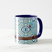 Mug Parakeet Blue Indian Ringneck (Devant droit)