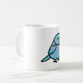 Mug Parakeet de Ringneck indien de Chubby (Devant gauche)