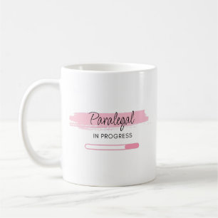 Mug Paralegal Brushstroke Heart Nom personnalisé