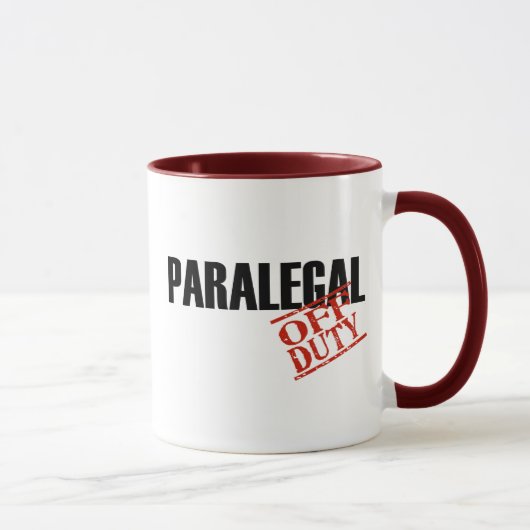 Mug Paralégal qui n'est pas de service (Droite)