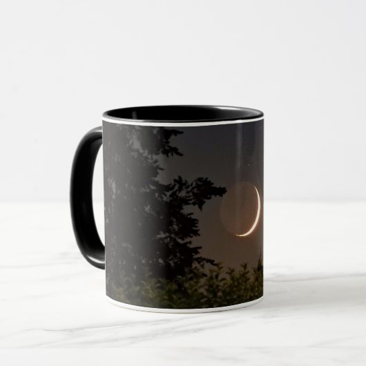 Mug Paramètre de lune de croissant (Devant gauche)