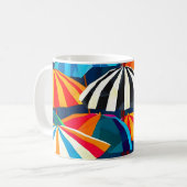 Mug Parapluie Abstrait Rainbow Beach (Devant gauche)