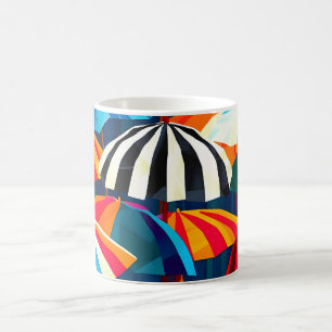 Mug Parapluie Abstrait Rainbow Beach