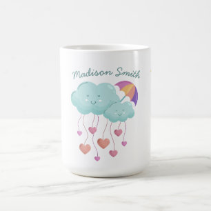 Mug Parapluie coloré avec de mignons nuages