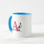 Mug Parapluie de marche monogrammé Dr Seuss Chat dans (Devant gauche)