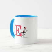 Mug Parapluie Dr Seuss Chat Chapeauté Monogramme E (Devant gauche)