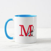 Mug Parapluie Dr Seuss Chat Chapeauté Monogramme M (Gauche)