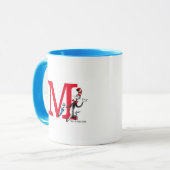 Mug Parapluie Dr Seuss Chat Chapeauté Monogramme M (Devant gauche)