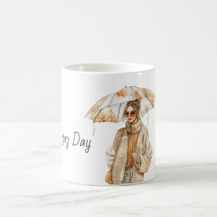 Mug Parapluie Femme Jour de Pluie
