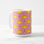 Mug Parapluie Jaune (Devant gauche)