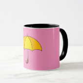 Mug Parapluie jaune (Devant droit)