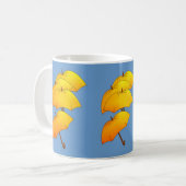 Mug Parapluie jaune flottant (Devant gauche)