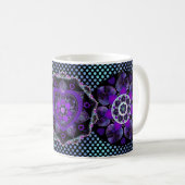 Mug Parapluie violet & coeurs .7 (Devant droit)