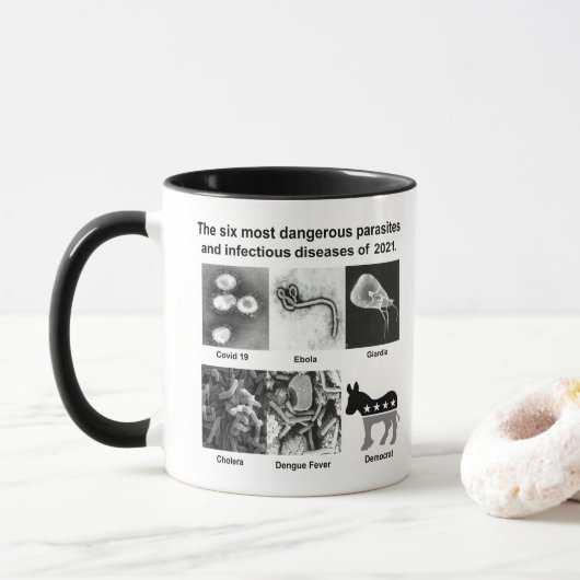 Mug parasite anti-démocrate (Avec donut)