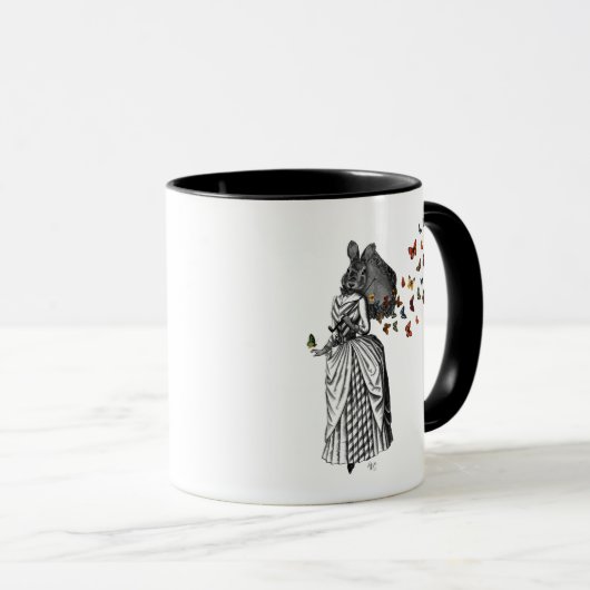 Mug Parasol lapin et papillon 2 (Devant droit)