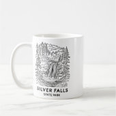 Mug Parc d'État de Silver Falls Oregon Camping Cascade (Gauche)