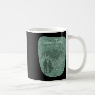 Mug Parc d'État de Silver Falls Oregon Randonnée Rétro
