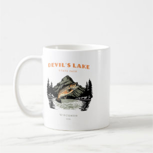 Mug Parc d'État du lac du Diable Wisconsin Retro Vinta