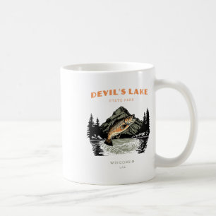 Mug Parc d'État du lac du Diable Wisconsin Rétro Vinta