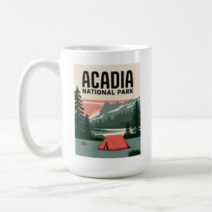 Mug Parc national Acadia Camping Vintage