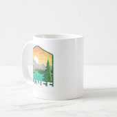 Mug Parc national Banff Lac Louise Canada Vintage (Devant gauche)